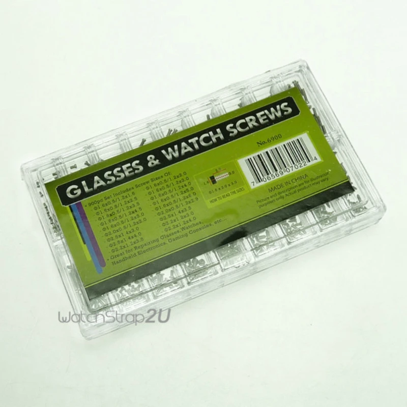 Prix pour 900 PCS Horloger Lunettes Montre Vis 18 Types De Réparation Pièces Prix pour 900 PCS Horloger Lunettes Montre Vis 18 Types De Réparation Pièces