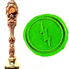 Винтажное изображение на заказ, логотип, роскошный воск, печать, штамп, латунь, павлин, металлическая ручка, подарочный набор