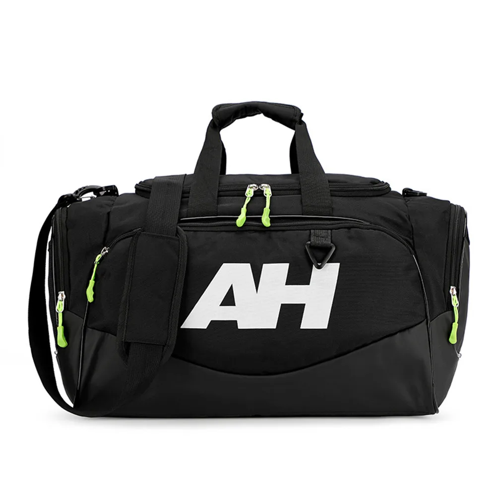 Black 20-35L Большая вместительная спортивная сумка для фитнеса, нейлоновая водонепроницаемая сумка для мужчин и женщин, спортивная сумка, сумка для спортзала, портативная Туристическая Сумка 002 - Цвет: Black