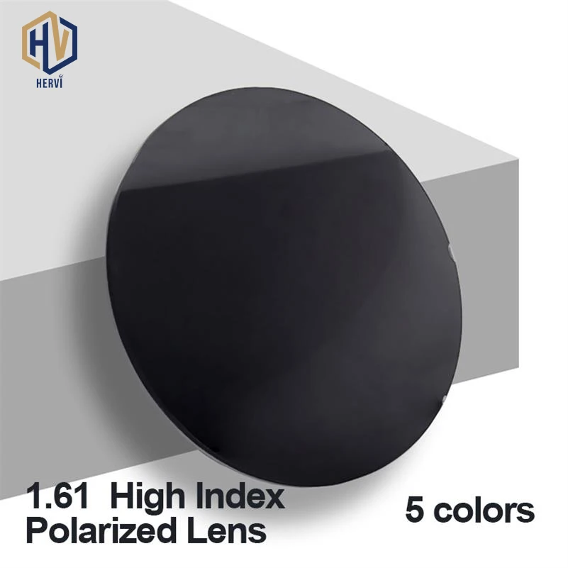 

HERVI 1.61 High Index Polarized Sunglasses Optical Lenses 5 Colors Optional Single Vision Prescription Sunglasses Lenses