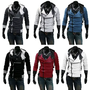 

Men Zip Up Hooded Sweatshirt Slim Fit Autumn Coat Tops Warm Outwear NYZ Shop