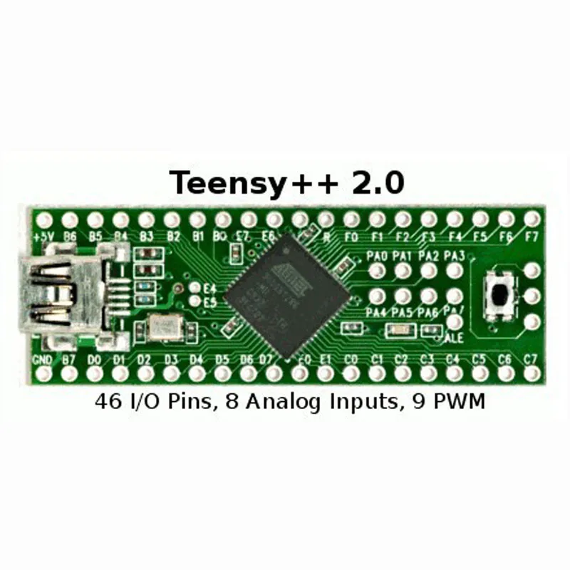 USB AVR макетная плата Teensy 2 0 ++ клавиатура и мышь ISP U диск Экспериментальная AT90USB1286 |