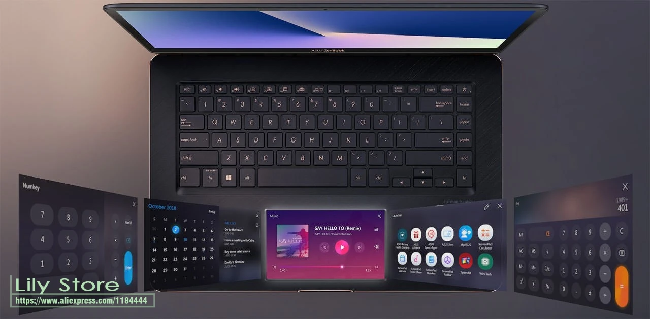 Защитная накладка для клавиатуры силиконовая защитная 15 6 дюйма ASUS ZenBook Pro UX580GE