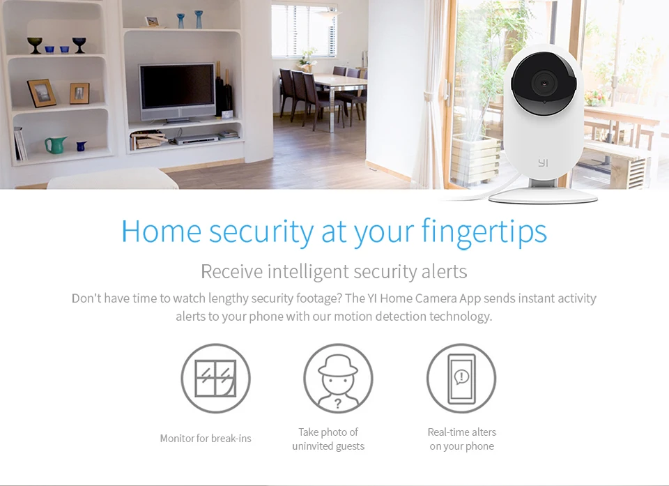 YI 4 шт. домашняя камера беспроводная IP система видеонаблюдения с ночным видением для дома, офиса, магазина, монитор для домашних животных YI Cloud