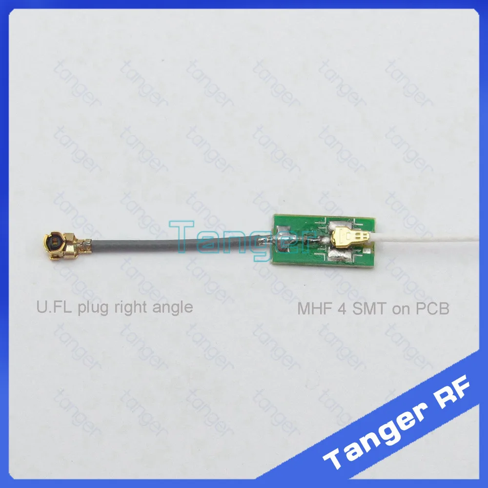IPX IPEX MHF4 женский SMT на печатной плате к U. FL разъем под прямым углом 1,13 мм коаксиальный джемпер РЧ кабель 8 см 3 дюйма для Wifi роутера