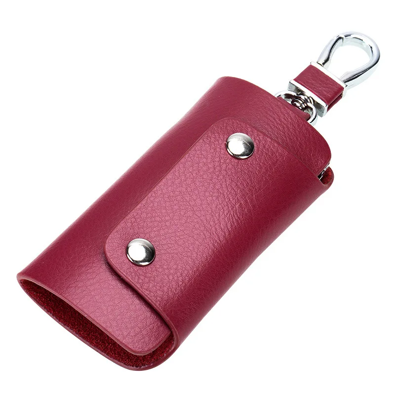 Fashion Women Men's Cowhide Leather Key Holder case Purse Bag Factory Outlet Gifts Custom Car Wallets Housekeeper Holders | Багаж и
