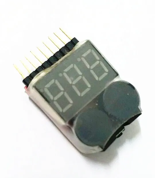 Аварийный сигнал низкого напряжения 1-8S Lipo/li-ion/Fe тестер на батарейках 2 в 1
