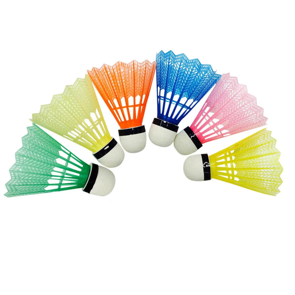 Badminton Ball Shuttlecocks Game Multicolor Nylon Exercise Sport 6 PCS Training