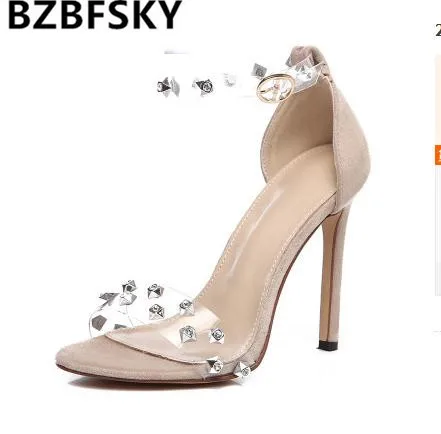 

Ladies Chaussure Femme High Heels Women Sandals Ankle Strap Pumps Wedding Rhinestone Summer Shoes Woman Sapato Feminino