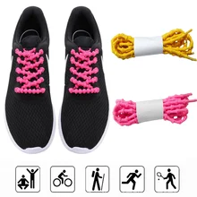 Детские шнурки из бамбука без шнуровки для ленивых женщин и детей, мужские шнурки для кроссовок, нейлоновая эластичная подъемная обувь на шнуровке, аксессуары