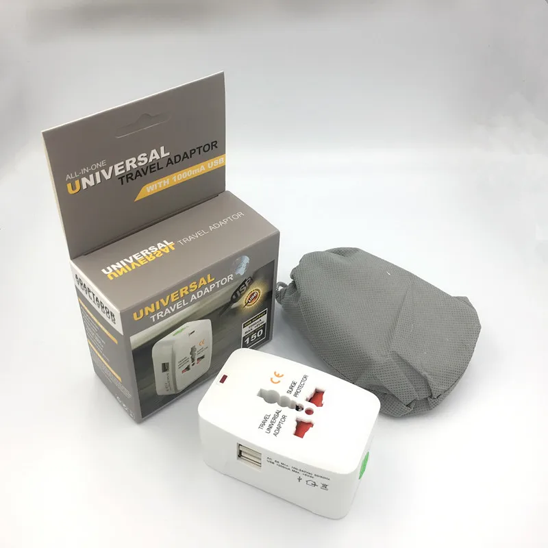 

Electric Plug power Socket Adapter International travel adapter Universal Travel USB Power Charger Converter US EU AU UK
