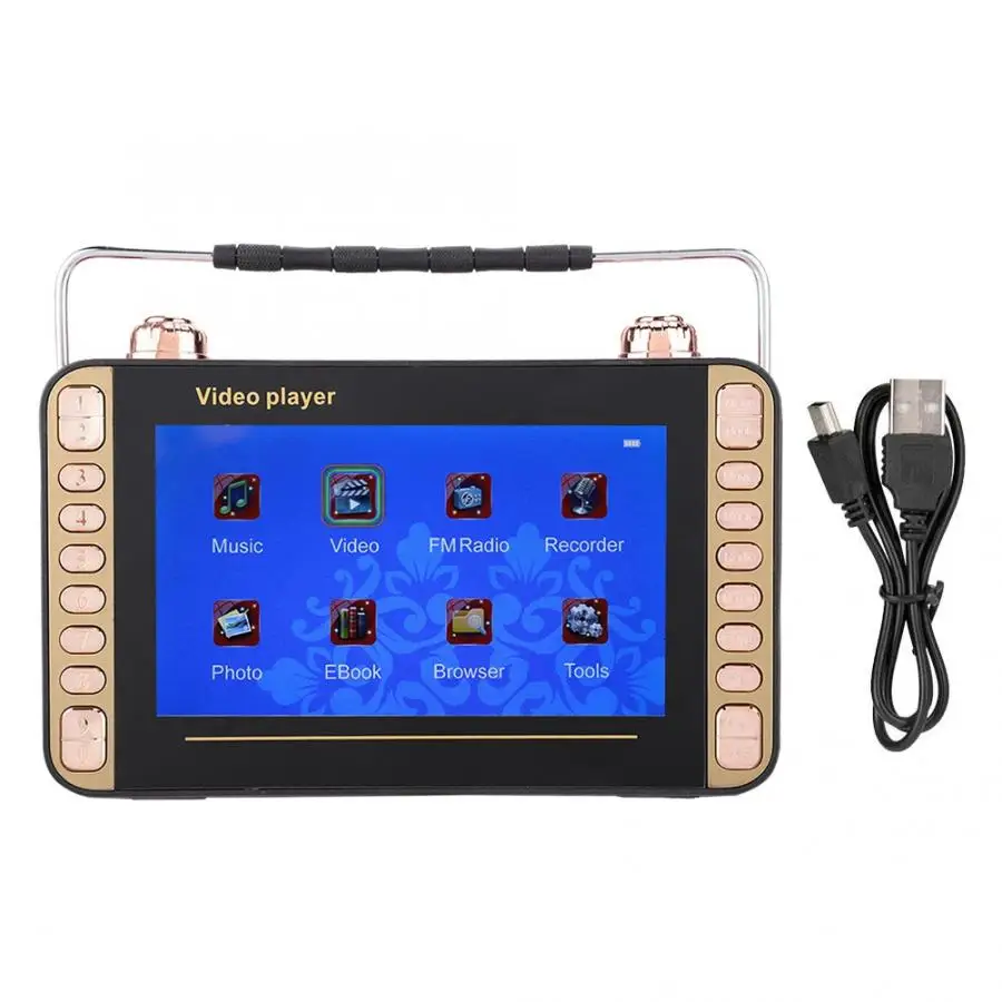 

7in Portable Video Radio Singing Karaoke Machine MP3 Player Speaker