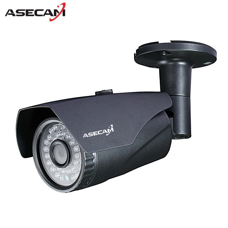 

Asecam HD 720P CCTV Infrared 48V POE IP Camera gray Bullet Metal Waterproof Outdoor Onvif WebCam Security Surveillance p2p