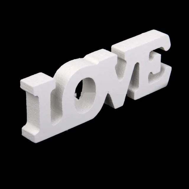 Fashion White Wooden Live Laugh Love Letter Sign Table Plaque Craft 