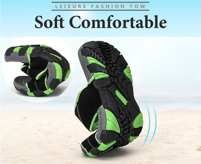 Летние тапочки Для мужчин открытые сандалии Мужская обувь дышащие пляжные сандалии без застежки шлепанцы противоскользящие Шлёпанцы Повседневное Zapatos De Hombre