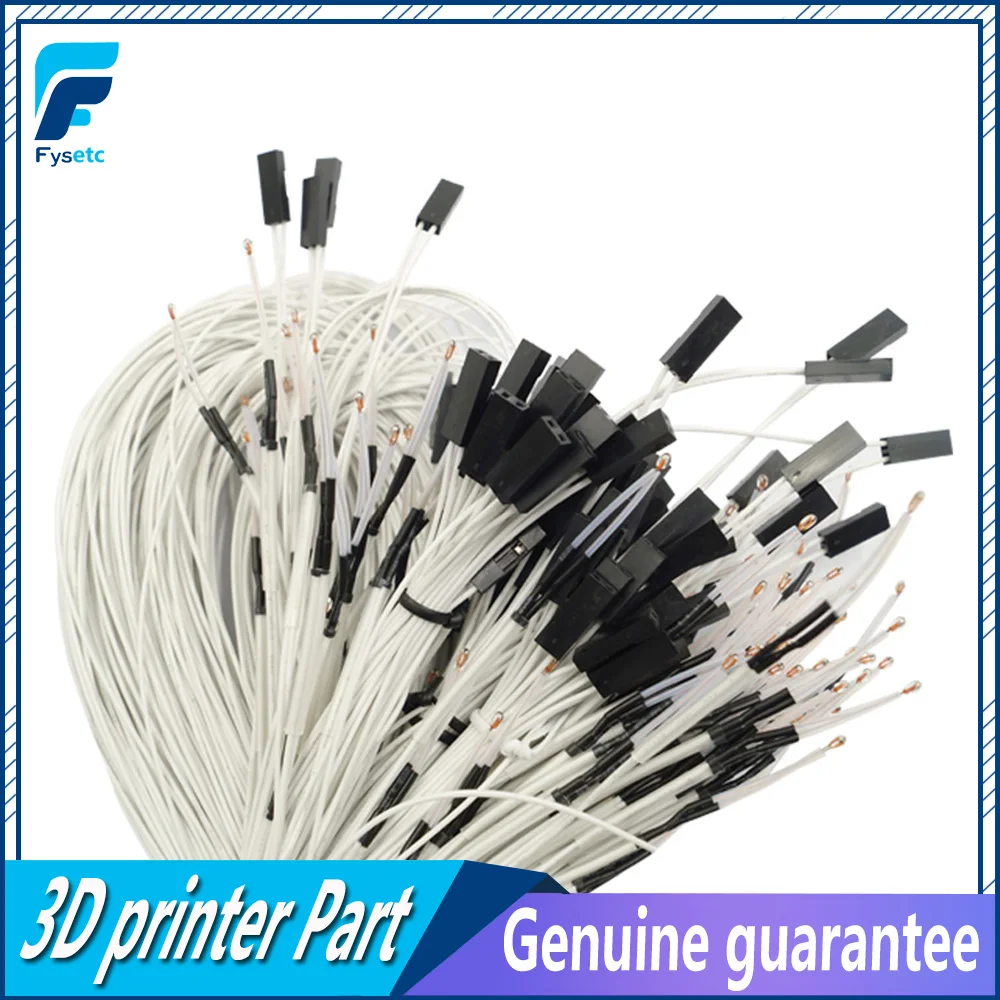 5 шт. 100K Ом NTC 3950 Термисторы с dupont головкой для 3D принтера Mend|100k ntc thermistor|ntc thermistor 100k3d