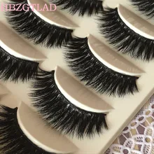 Hbzgtlad 5 пар г. пикантные норки Природный Толстая ручной Ложные ресниц 3d Красота длинные ресницы Макияж расширение