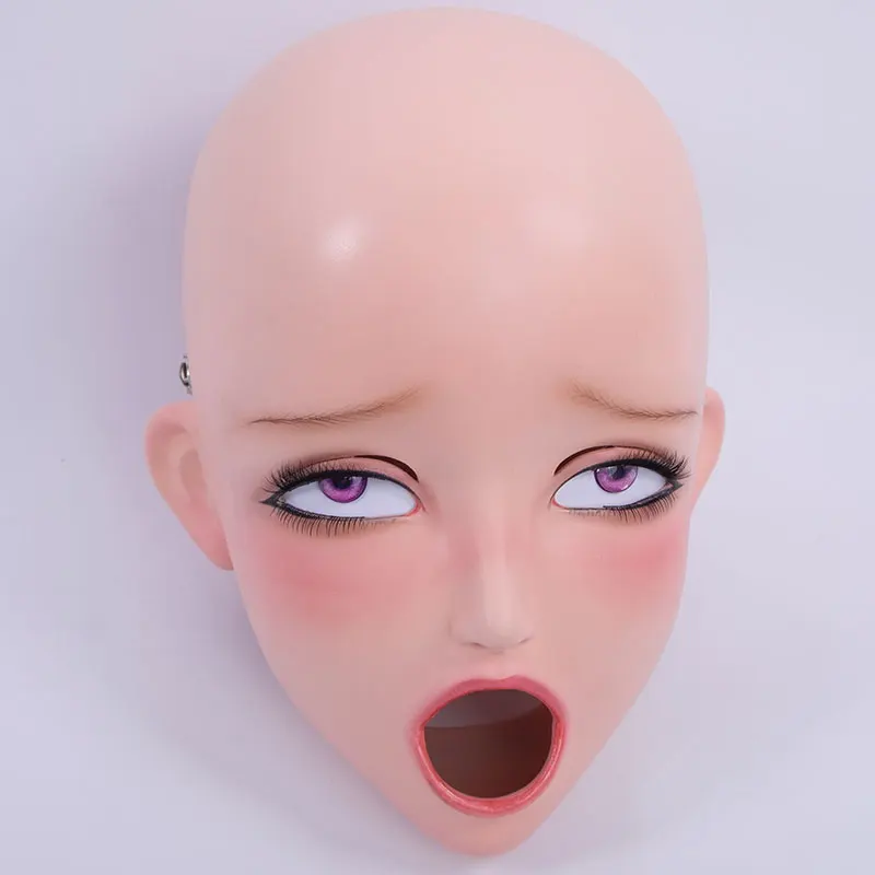 LiLi Mask-82) милая девушка BJD Смола полная голова на заказ косплей японского аниме силиконовая маска кигуруми крест комод кукла