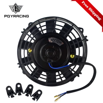 

Free Shipping 7 Inch Universal 12V 80W Slim Reversible Electric Radiator AUTO FAN Push Pull With mounting kit Type I 7" FANI7