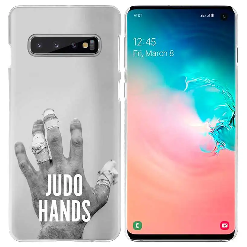 Дзюдо тхэквондо чехол для samsung Galaxy S10 5G S10e S9 S8 M30 M20 M10 J4 J6 плюс J8 Note 8 9 прозрачный жесткий чехол из ПК для телефона Coque - Цвет: 03