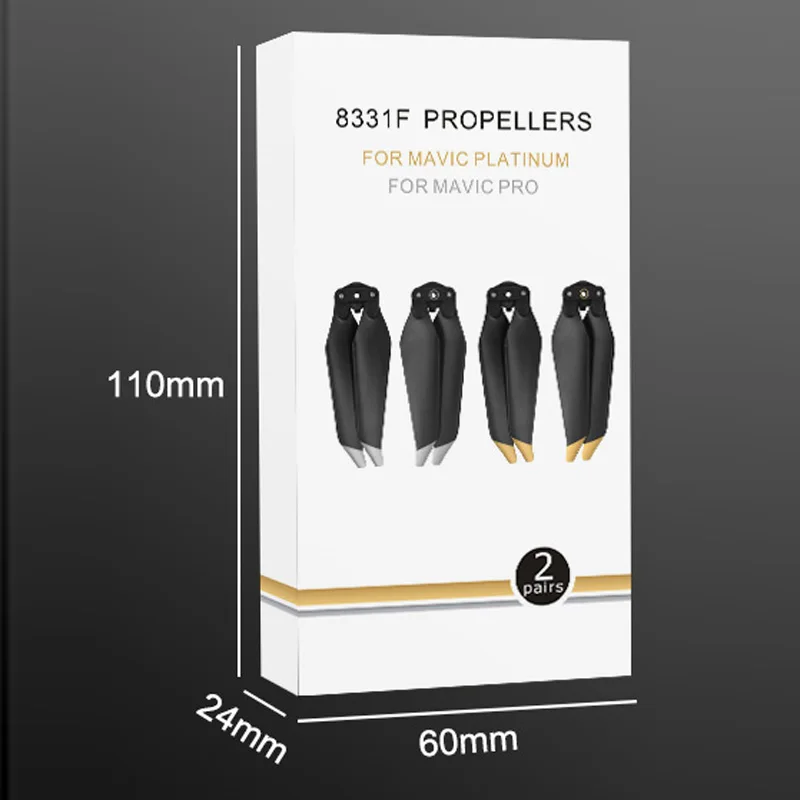2 Pairs/Set Noise Reduction Propellers 8331F Quick-Release Folding Propeller For DJI Mavic PRO Platinum/Mavic Pro Drone drone propeller drone propellers drone propeller blades propeller replacement parts