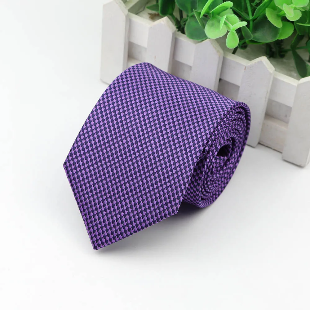 Классический узкий галстук в полоску 8 см мужской формальный жаккардовый деловой Свадебный галстук - Цвет: 25
