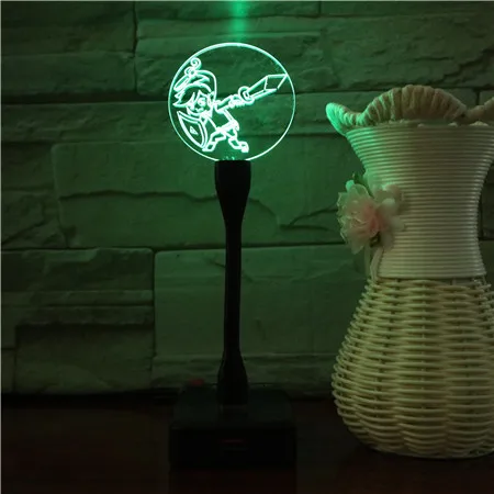 

Mini 3d Led Night Light Lamp Game The Legend of Zelda Link Figure Nightlight for Kids Room Decoration Small Led Usb Cable Light