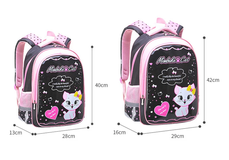 Милые школьные сумки для девочек с рисунком кота, Детский рюкзак, детский школьный рюкзак, сумка для девочек