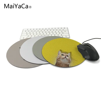 

MaiYaCa 2018 New Cool Cat Computer Anti-Slip Mouse Pad Game Pad the best gift 20x20cm round mat