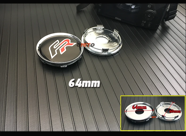 60mm//56mm FR Wheel Center Caps Cover Emblem For Seat Ibiza Leon Aftermarket yongyong2018888 4