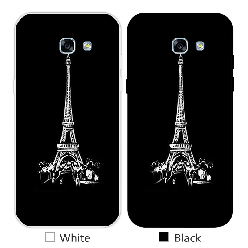 Чехол из ТПУ для мобильного телефона для Samsung Galaxy A5 A520F Ультра тонкий дизайн B& W Мягкий силиконовый чехол для Samsung A5 A520F