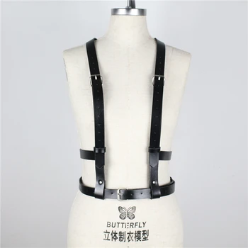 

BFFUR 2020 Women Harness Body Belts Sexy Garters Bondage Belt Punk Strap Band Garter Belt Sexy Lingerie Adjustable Sexy Belts