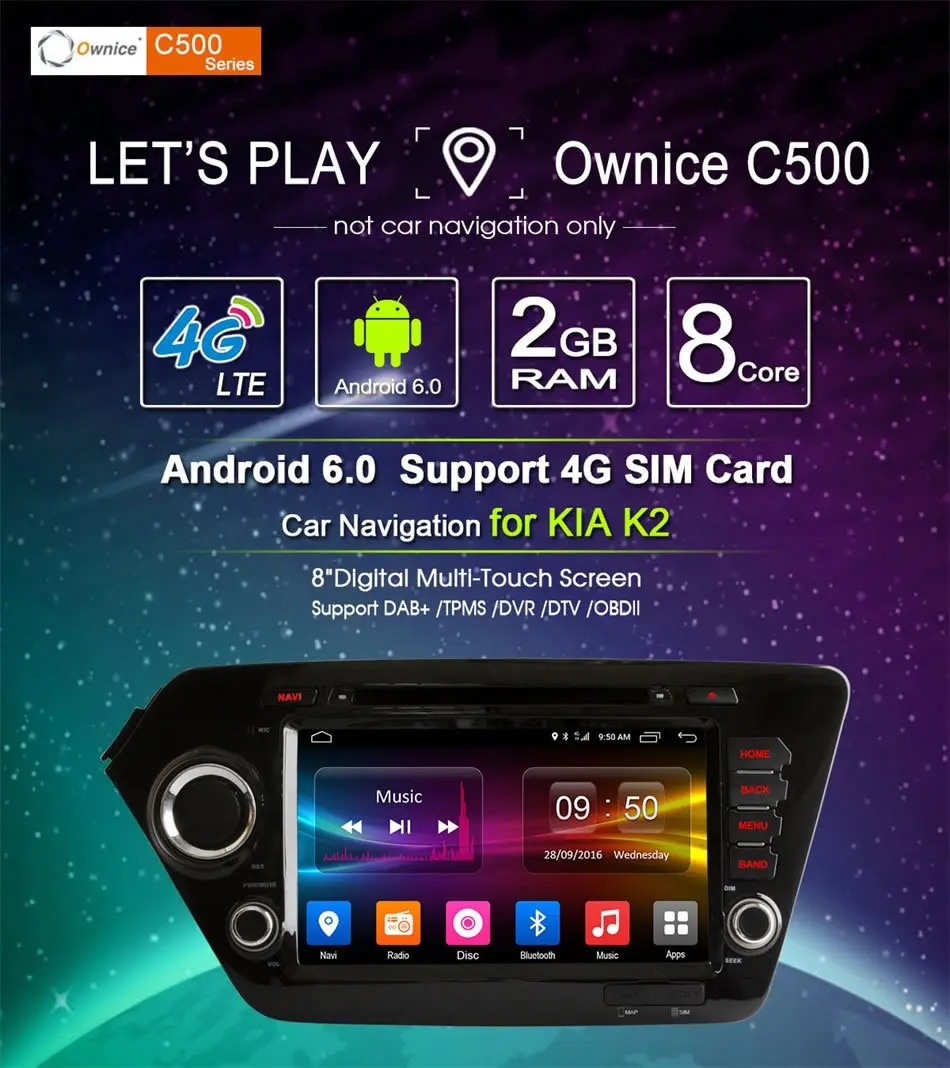 Sale Ownice Android 6.0 Octa 8 Core 2GB RAM for Kia k2 RIO 2010 - 2015 car dvd player GPS Navi Support 4G LTE Network DAB+ DVR TPMS 7 Sale Ownice Android 6.0 Octa 8 Core 2GB RAM for Kia k2 RIO 2010 - 2015 car dvd player GPS Navi Support 4G LTE Network DAB+ DVR TPMS 7