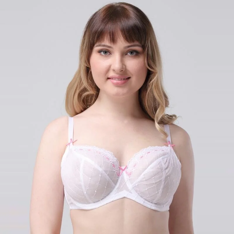 

Women E F Cup Plus Size Cup Bralette Padded Bra Underwire Push Up Bra Full Cup Comfort Brassiere Girl's Soutien Gorge Bra