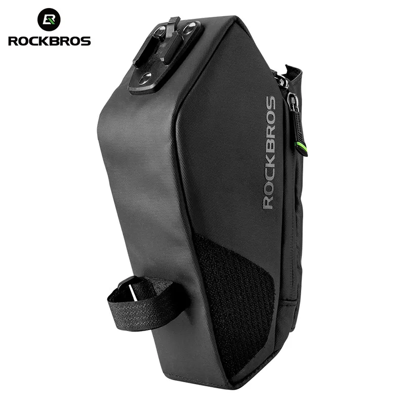 Flash Deal ROCKBROS Cycling Saddle Bag Waterproof MTB Cycling Rear Tail Bags Seatpost Bag With Water Bottle Pocket Bike Accessories 4
