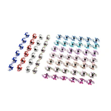 6 Pcs/lot Cute Metal Mini Fashion Crystal Snowflake Hair Clips Girl Rhinestone Hair Claws