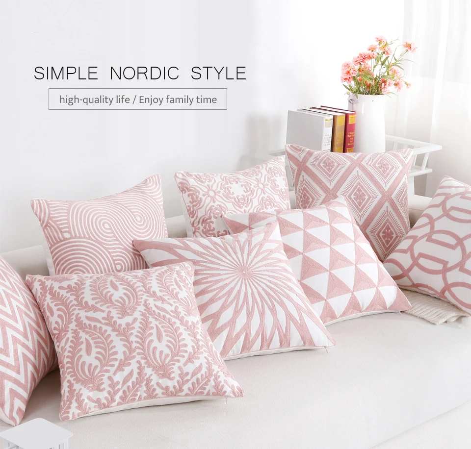 Embroidery pillowcase