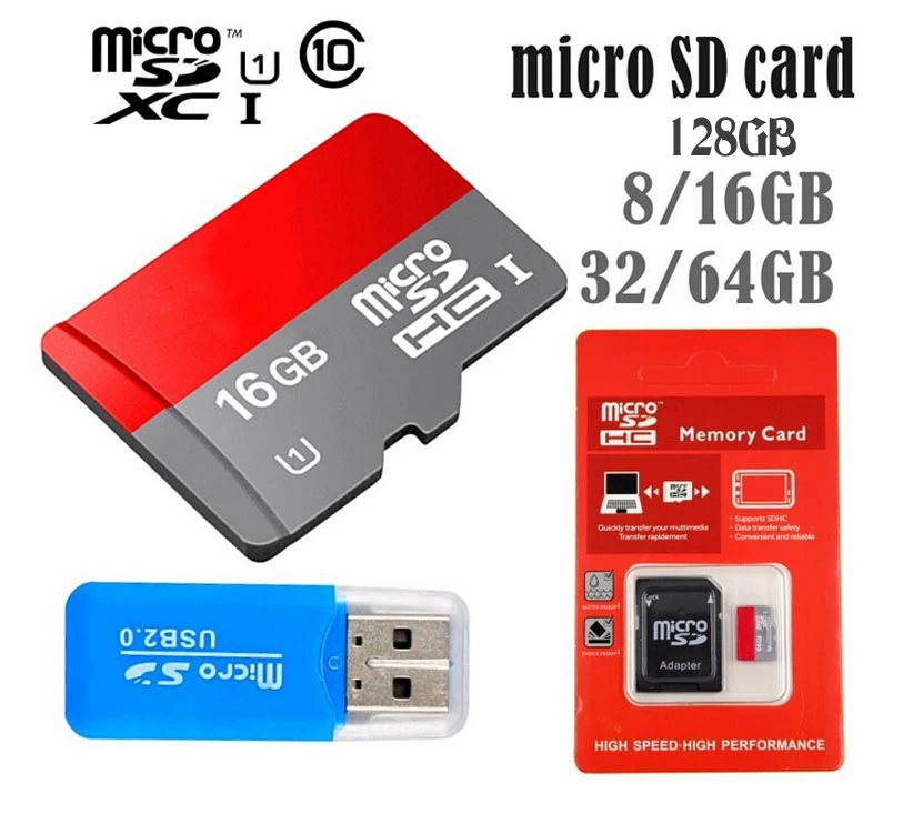  Micro SD Card Memory Card Real Capacity 128GB 64GB 32GB 16GB 8GB Class 10 Microsd High Speed Microsd TF Card Free Shipping 