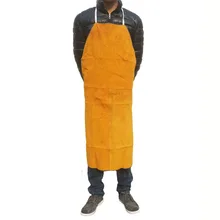 Сварочный фартук из коровьей замши сварщик кожаный защитный фартук Рабочая защитная одежда термостойкая Огнестойкая