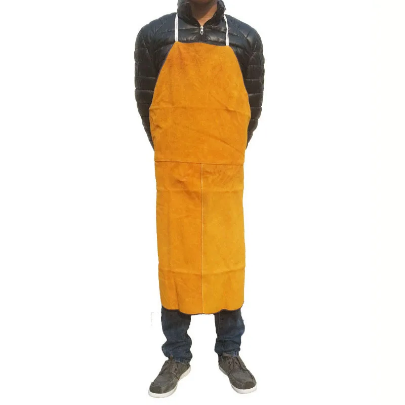 Welder Apron Welding Clothing Work Safety Gear Fire Flame Resistant Orange