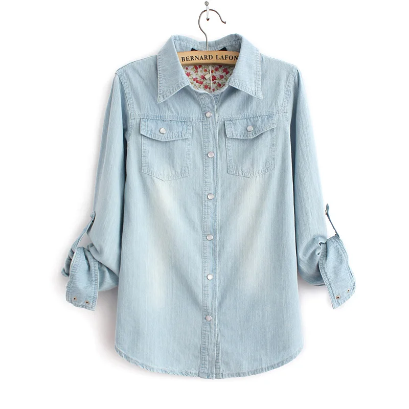 light denim shirt womens