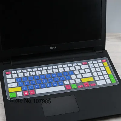 Candyblue 15 дюймов Чехол для клавиатуры ноутбука протектор для Dell inspiron 15 5000 5568 15CR 15cr-4528b Vostro 15-3559 Ins15 5565 5567 7567 - Цвет: Candyblue