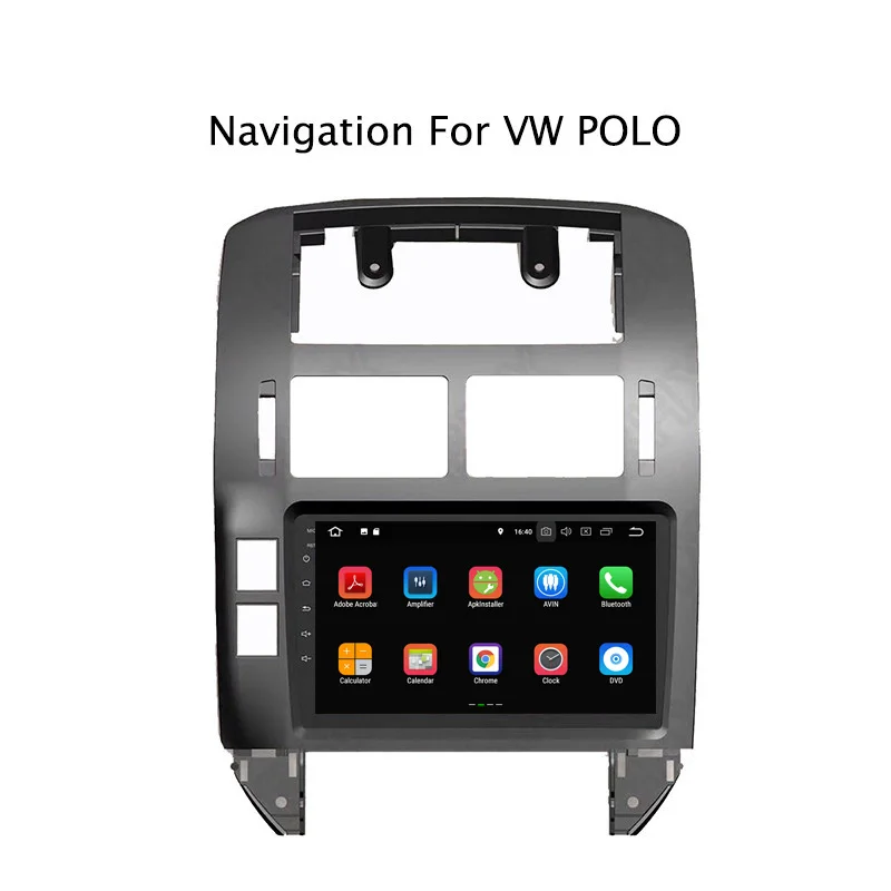 Clearance 9Inch PX30 Android 9.0 Car DVD Multimedia Player For VW Polo 2004-2010 GPS Navigation Radio Stereo Audio 4