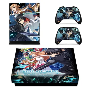 

Sword Art Online SAO Faceplates Skin Console & Controller Decal Stickers for Xbox One X Console + Controller Skin Sticker