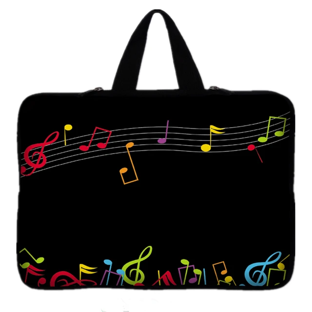 Best Price Music Note Neoprene Laptop Bag Tablet Sleeve For Notebook Computer Bag 7 9.7 11.6 13.3 15.6 17.3 For Macbook Air / Pro #D