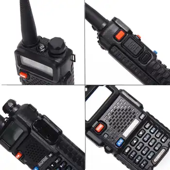2Pcs BaoFeng UV-5R 5W Walkie Talkie Dual Band VHF/UHF Handheld UV 5R UV5R Two Way Radio station Transmitter + 2 NA-771 Antenna