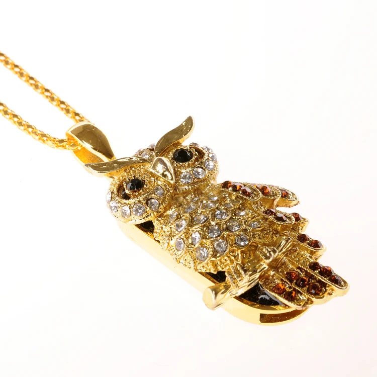 best usb stick JASTER pen drive  metal keychain 64GB 32gb 16gb 8gb 4gb Crystal owl usb flash drive pendrive waterproof usb stick Hot pen drive
