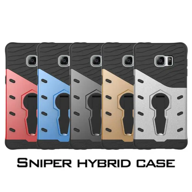 For Samsung Galaxy S6 Edge Plus Sniper Heavy Duty Defender Rugged TPU PC Armor Shockproof 360 Degrees Rotation KickStand Cover |