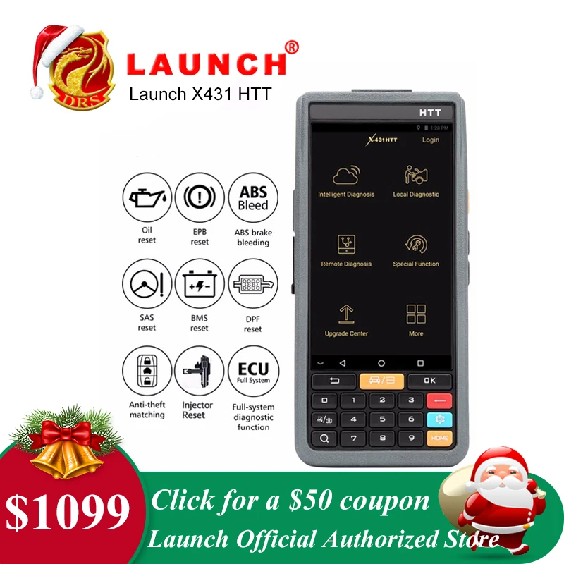 

Launch X431 HTT OBDII Diagnostic Tool OBD2 Scanner Auto Code Reader Advanced X431 V Plus X431 v+ All System Automotive tools
