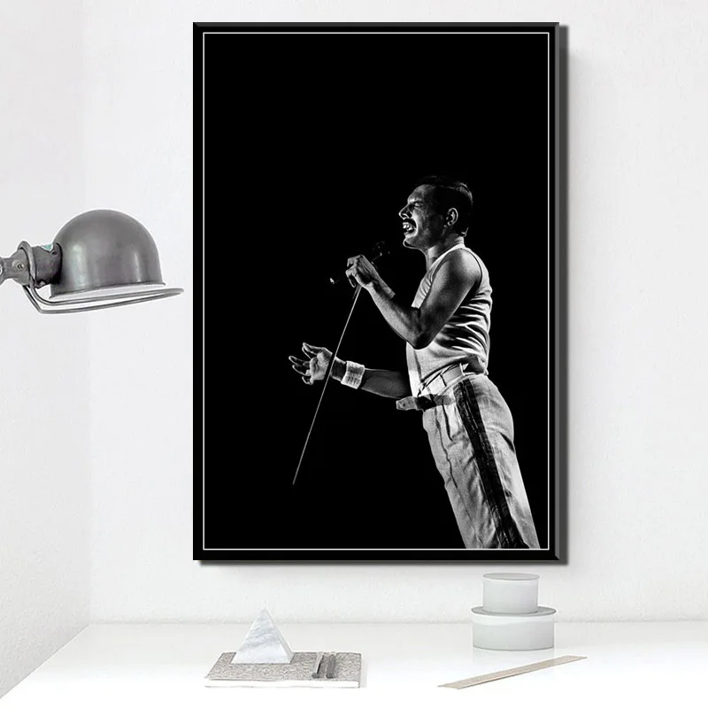 Фредди Меркури Queen музыканта Rock Band легендарный поп-звезды художественный постер Картина Настенная живопись картина домашний декор, плакаты и печать - Цвет: 0011